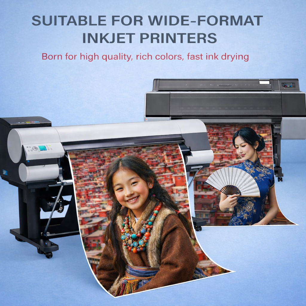 Premium 100gsm (27lb) Glossy Coated Bond Plotter Paper Rolls